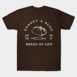 Bread of Life Bakery & Blog | White Logo T-Shirt